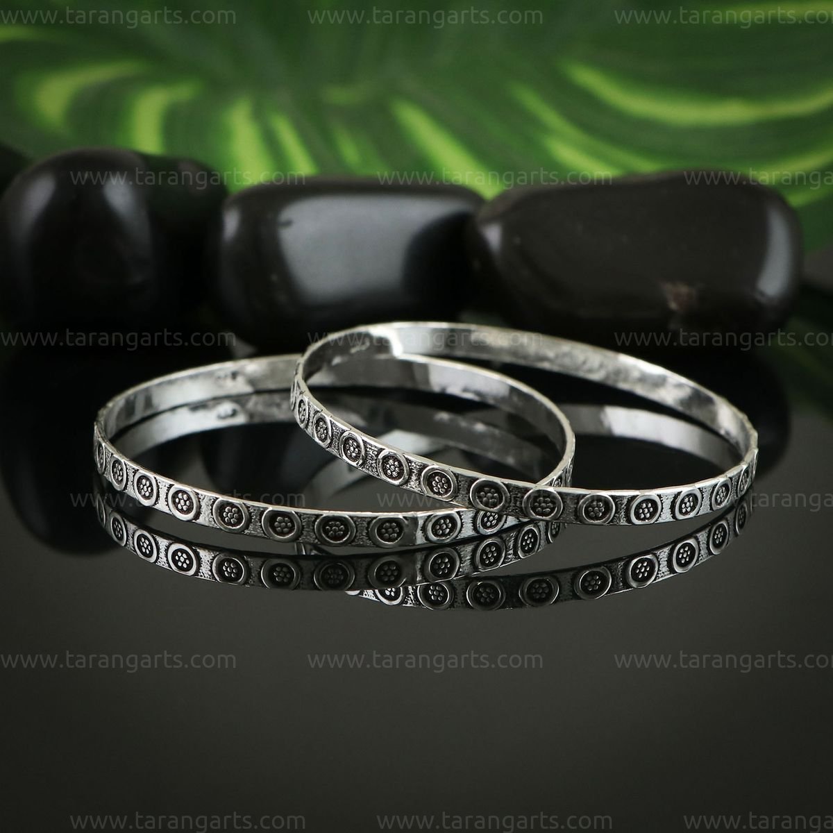 Silver Bangles - SACRED SYMBOLS SRI AUROBINDO & THE MOTHER in puducherry
