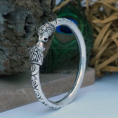 Silver Bangles and Bracelets Kada and Screw Bangles Online Tarang Arts www.tarangarts