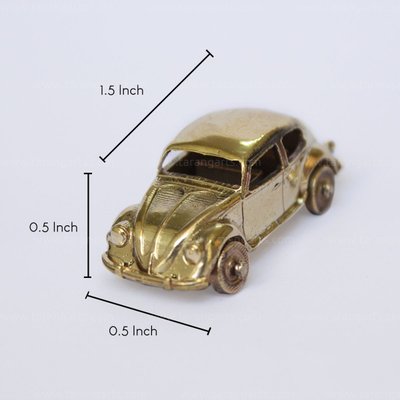 BEETLE CAR BRASS MINIATURE TOY