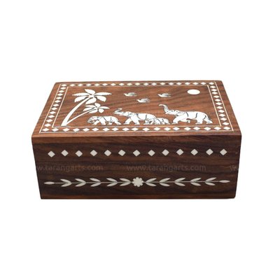 INLAID WOODEN ARTWARES インド製 木箱 2箱セット 160299f0c02c57bd29348ebda85ecb